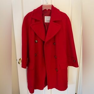 MOSCHINO RED COAT - MADE IN ITALY